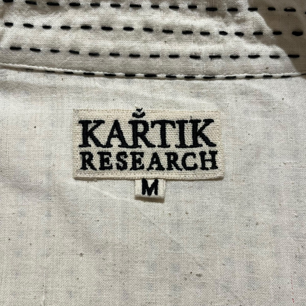 KARTIK RESEARCH Kantha ｸﾛｯﾌﾟﾄﾞｼﾞｬｹｯﾄストライプカバーオール 古着・中古-7枚目のアイテム画像