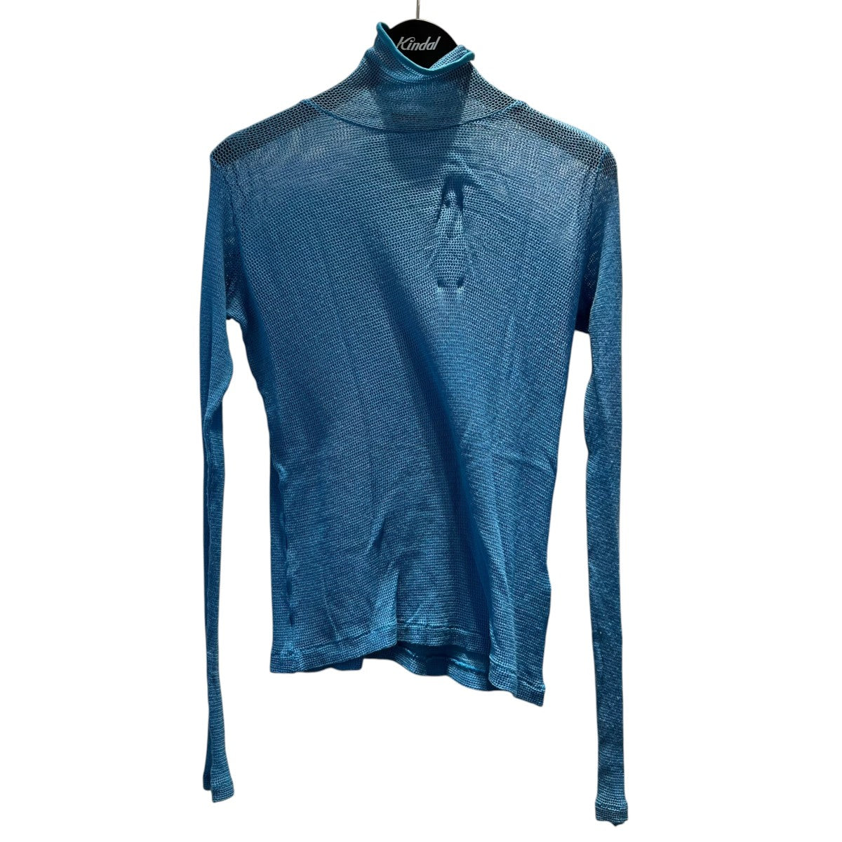 AURALEE サマーニットA22AP02WM WOOL RASCHEL MESH TURTLE NECK L/S 古着・中古-1枚目のアイテム画像