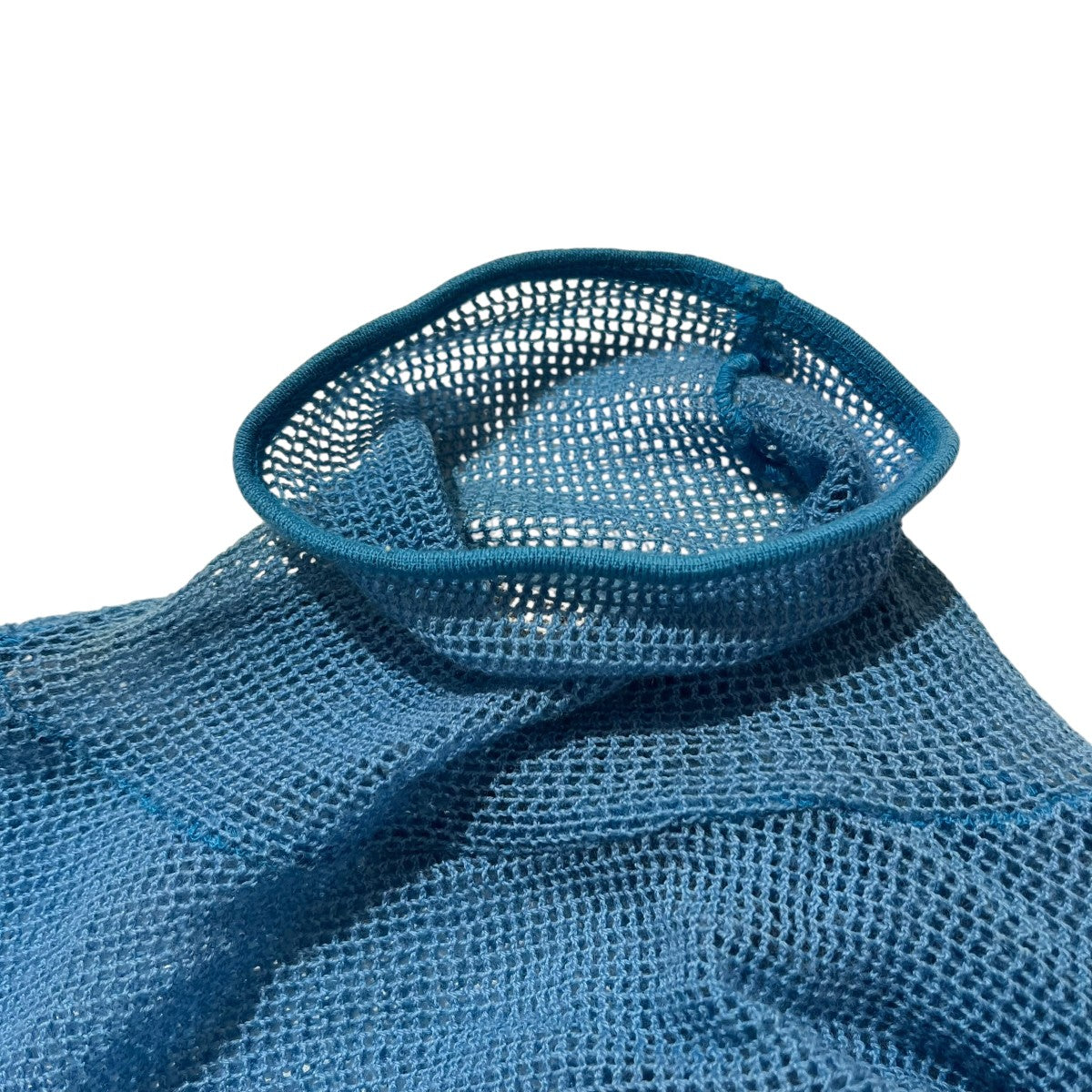 AURALEE サマーニットA22AP02WM WOOL RASCHEL MESH TURTLE NECK L/S 古着・中古-6枚目のアイテム画像