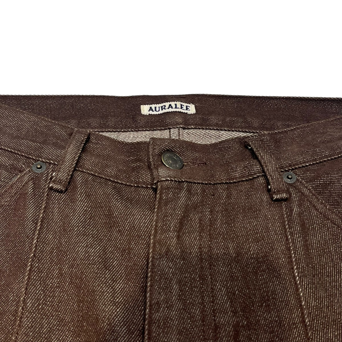 AURALEE(オーラリー) 21AWHARDTWIST DENIM PINTUCK PANTSデニムパンツ