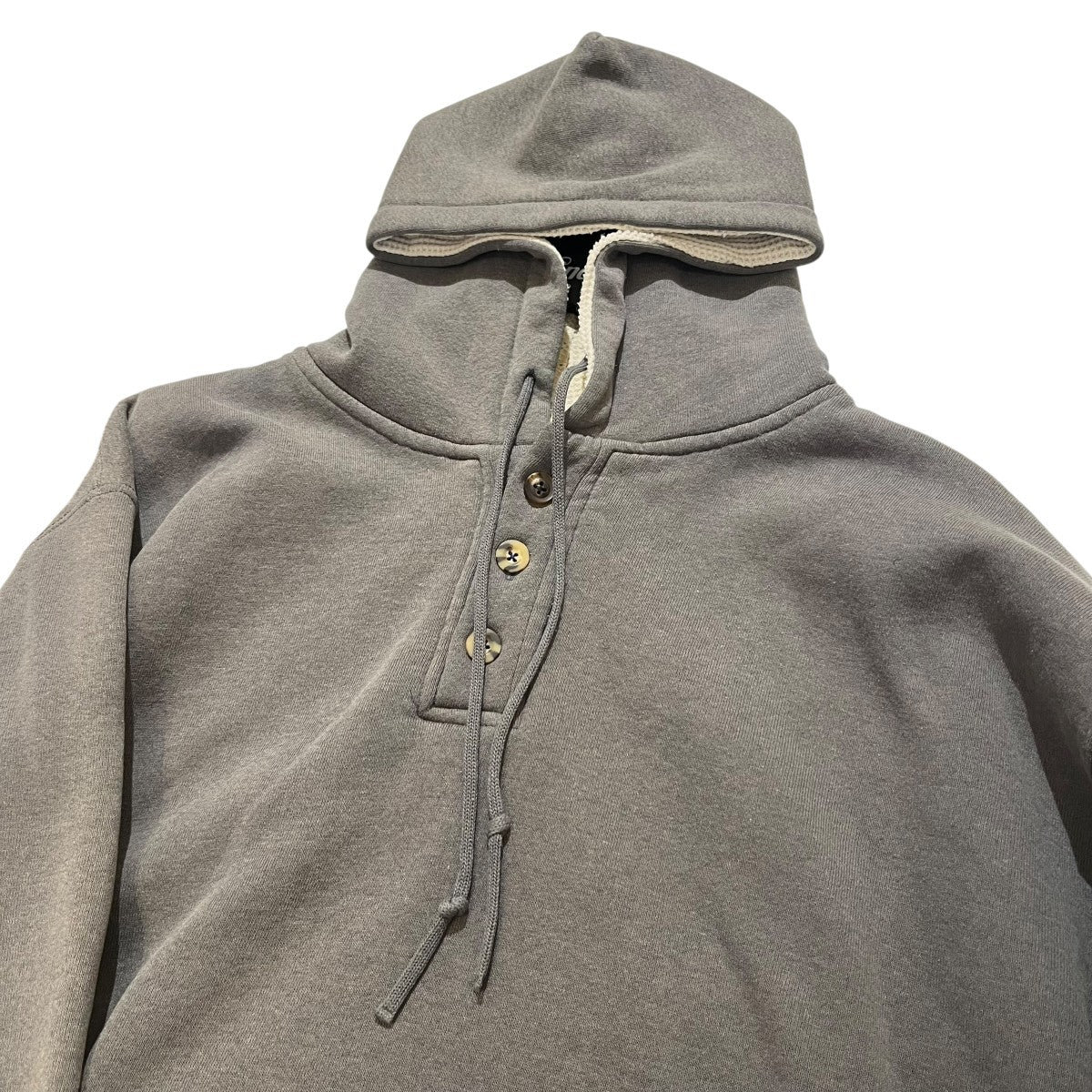 RUSSELL ATHLETIC ロゴプリントハーフボタンパーカー 古着・中古-3枚目のアイテム画像