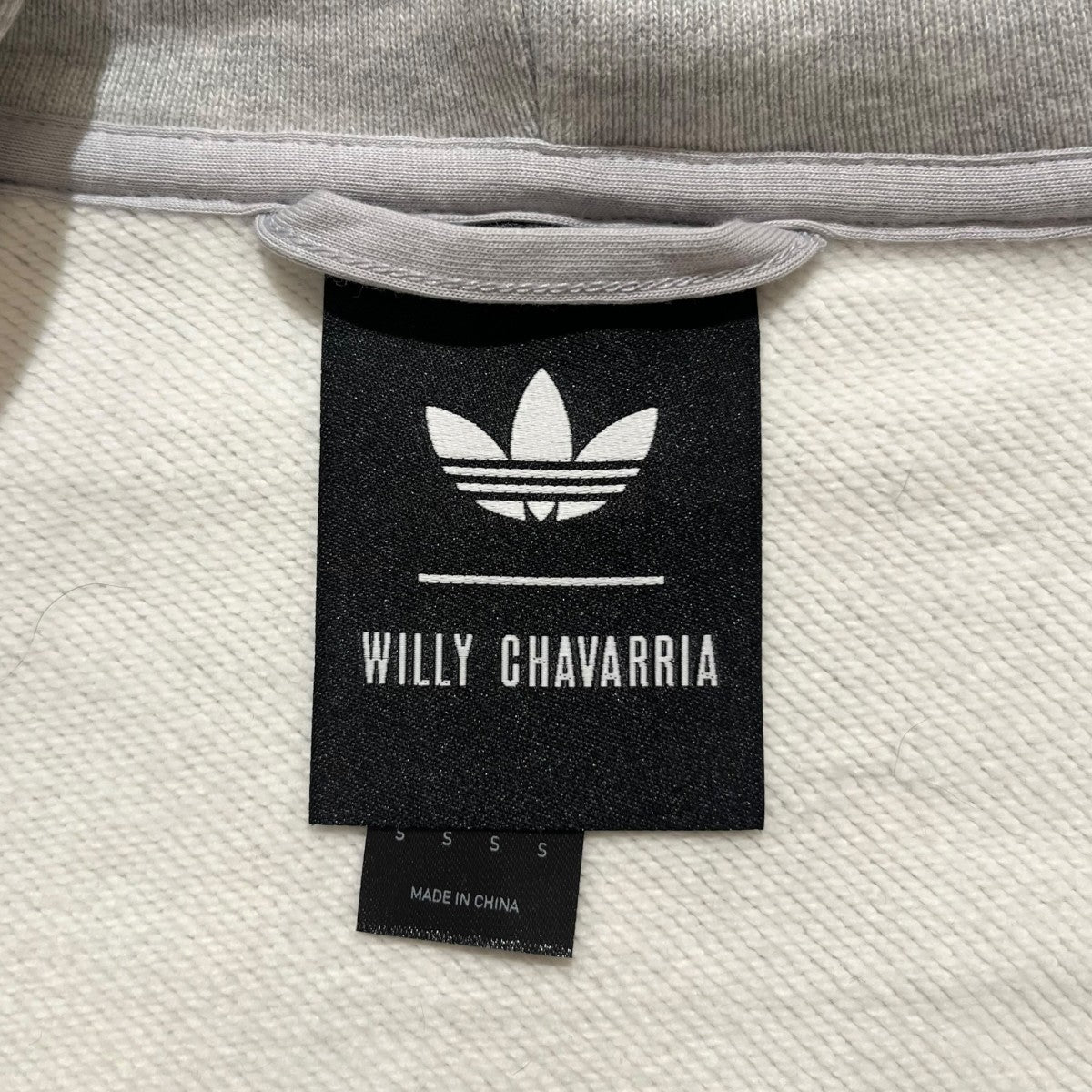 adidas×WILLY CHAVARRIA FULL ZIP LOGO HOODIEバラ刺繍ジップアップパーカーKV2250 古着・中古-6枚目のアイテム画像
