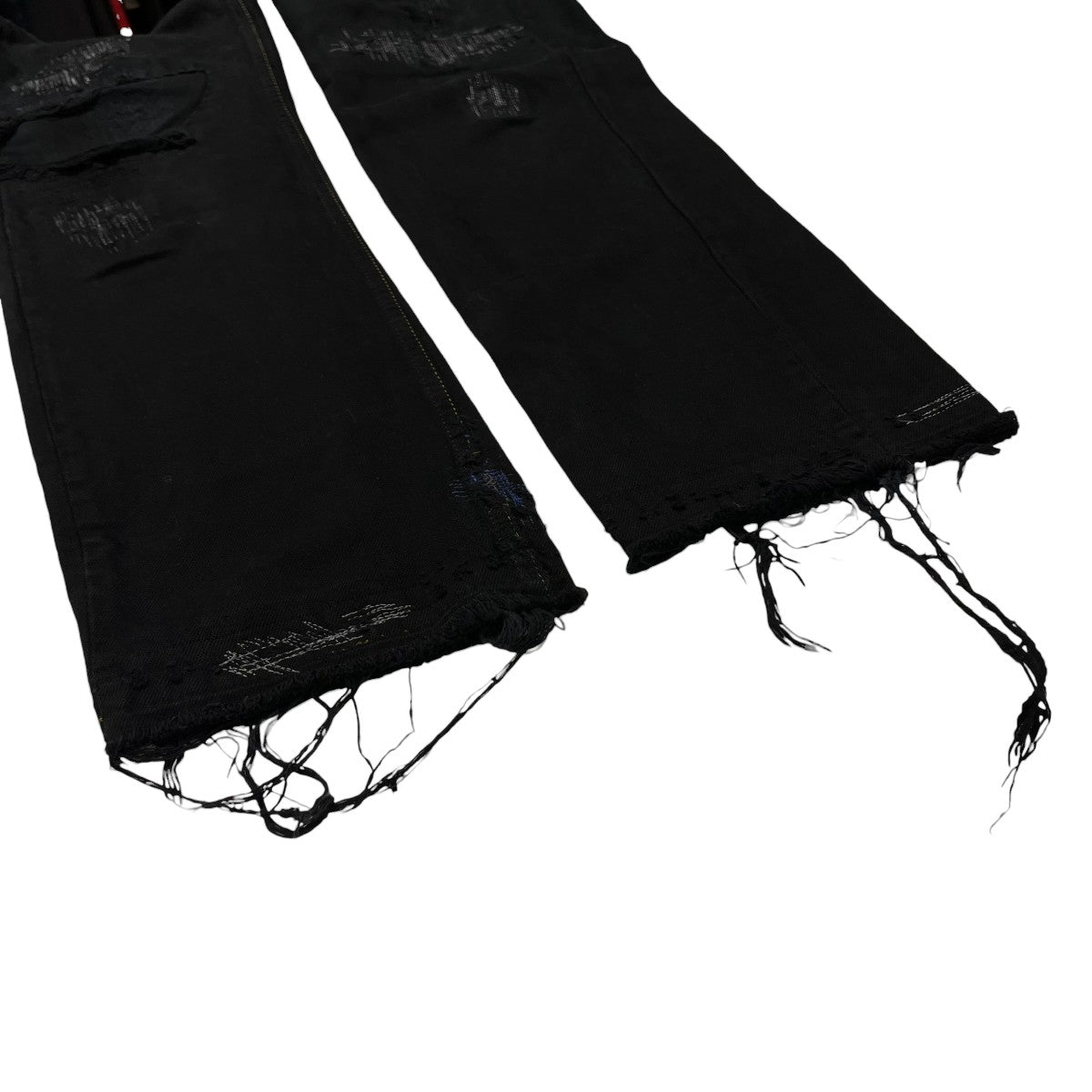 ANT／ANTI VINTAGE REPAIR DENIM BLACK OVERDYEデニムパンツANA25S-JA02-BK-1 古着・中古-4枚目のアイテム画像