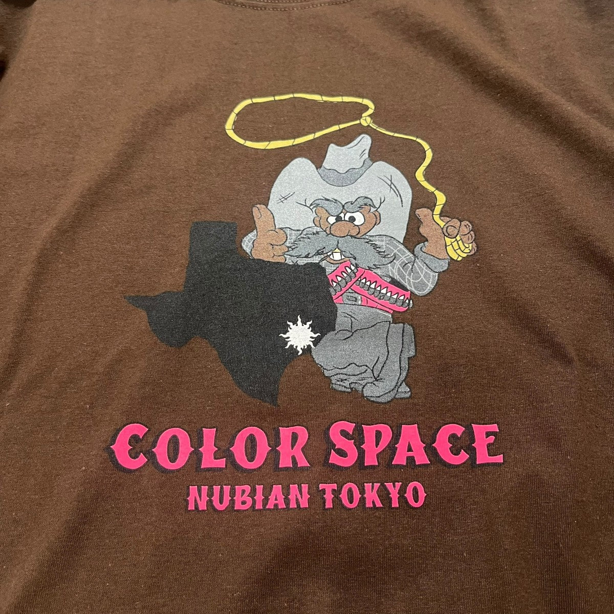 nubian取り扱い 25AW TEXAS COWBOY TEEプリント柄Tシャツ