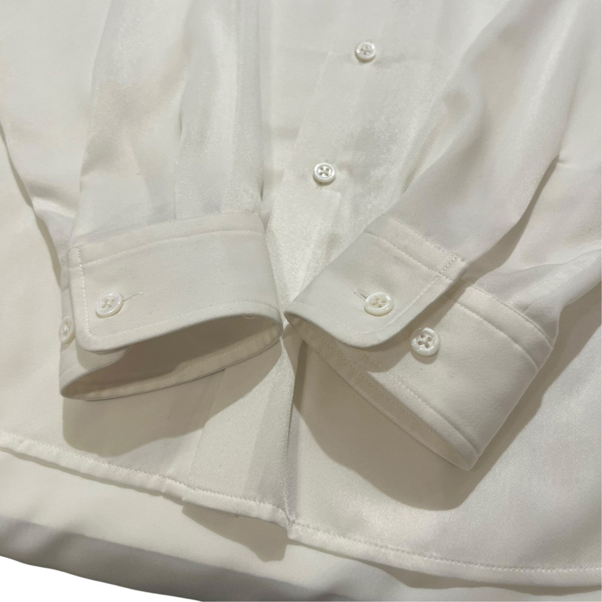 26AWHUSH GATHER L／S SHIRT無地長袖シャツ10240705