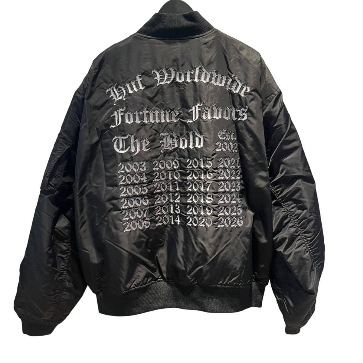 HUF Olympia Flight JacketMA-1ジャケットJK00518 古着・中古-2枚目のアイテム画像