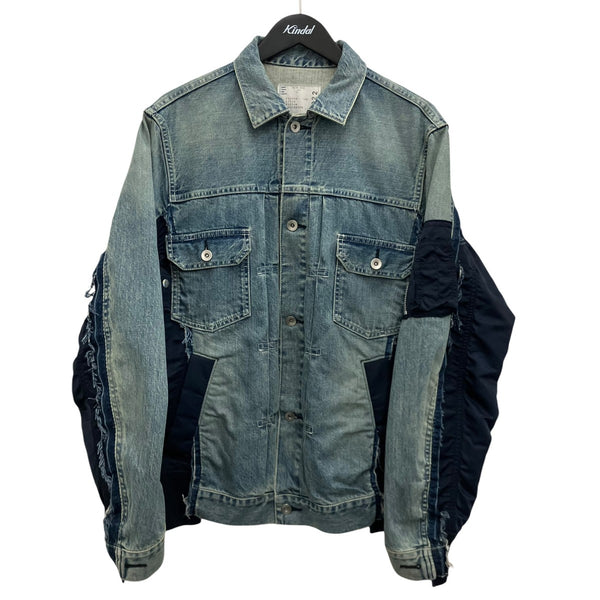 sacai(サカイ) 【DENIM MA-1 JACKET】MA-1ドッキングデニムジャケット