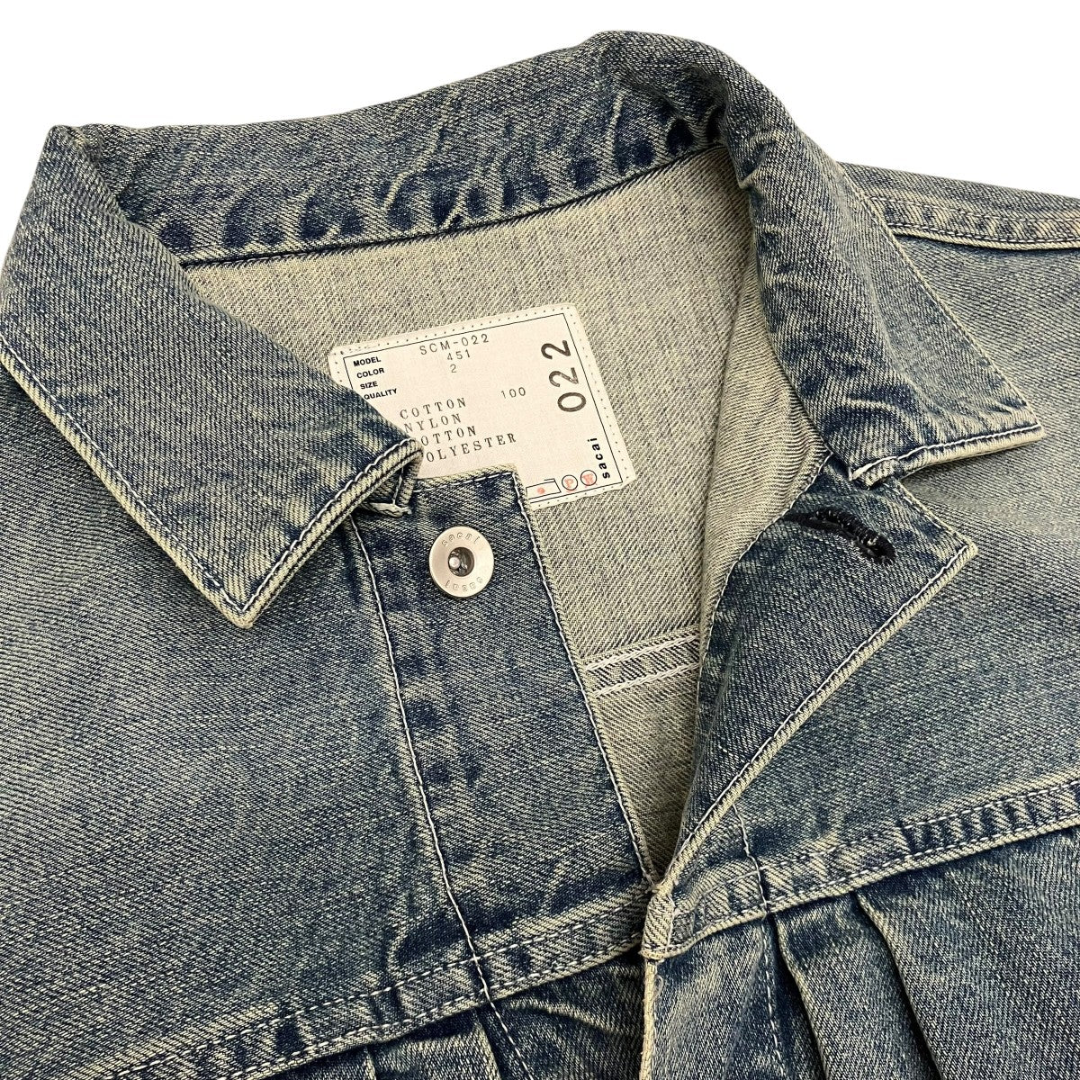 sacai(サカイ) 【DENIM MA-1 JACKET】MA-1ドッキングデニムジャケット