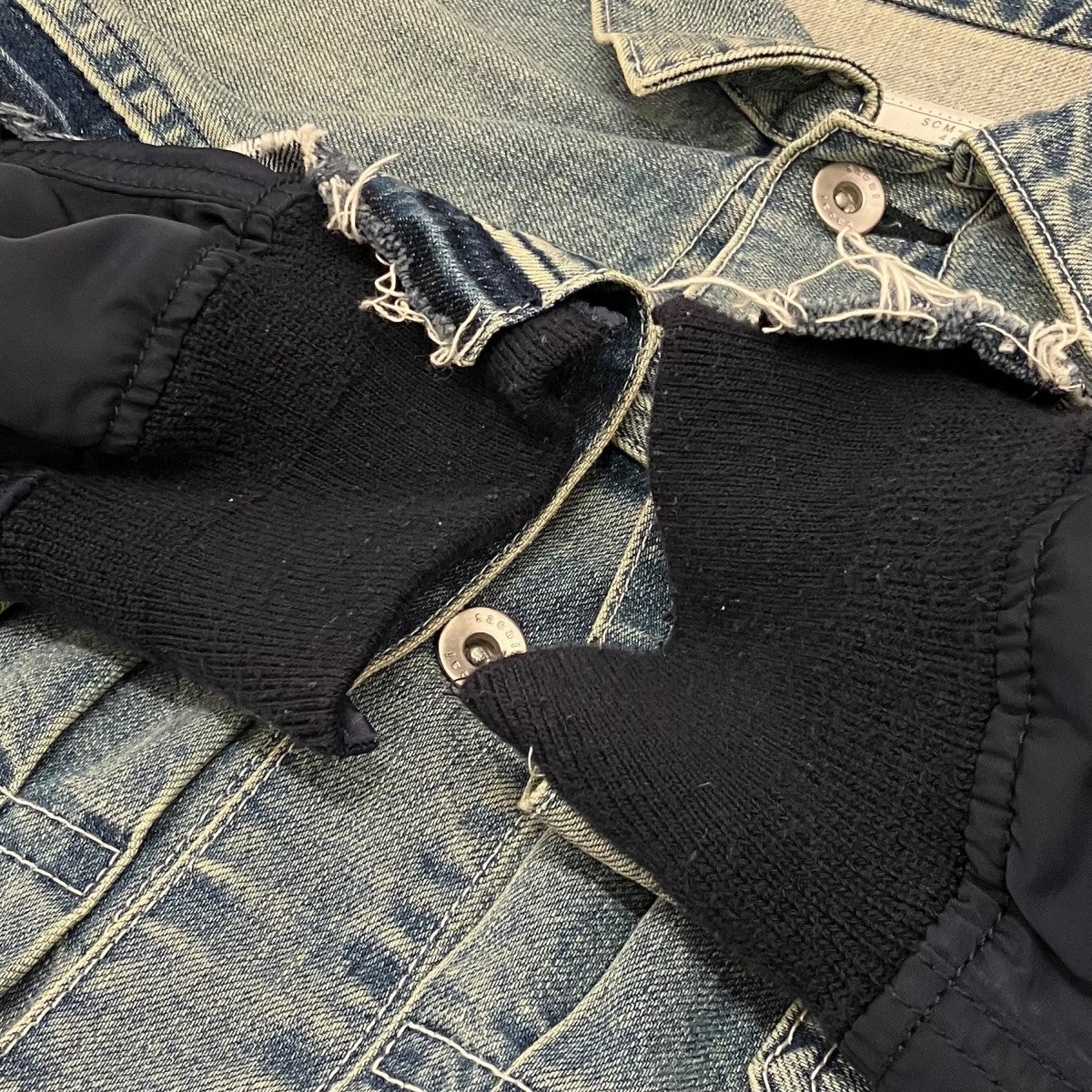 sacai(サカイ) 【DENIM MA-1 JACKET】MA-1ドッキングデニムジャケット sacai(サカイ) 【DENIM MA-1 JACKET】MA-1ドッキングデニムジャケット