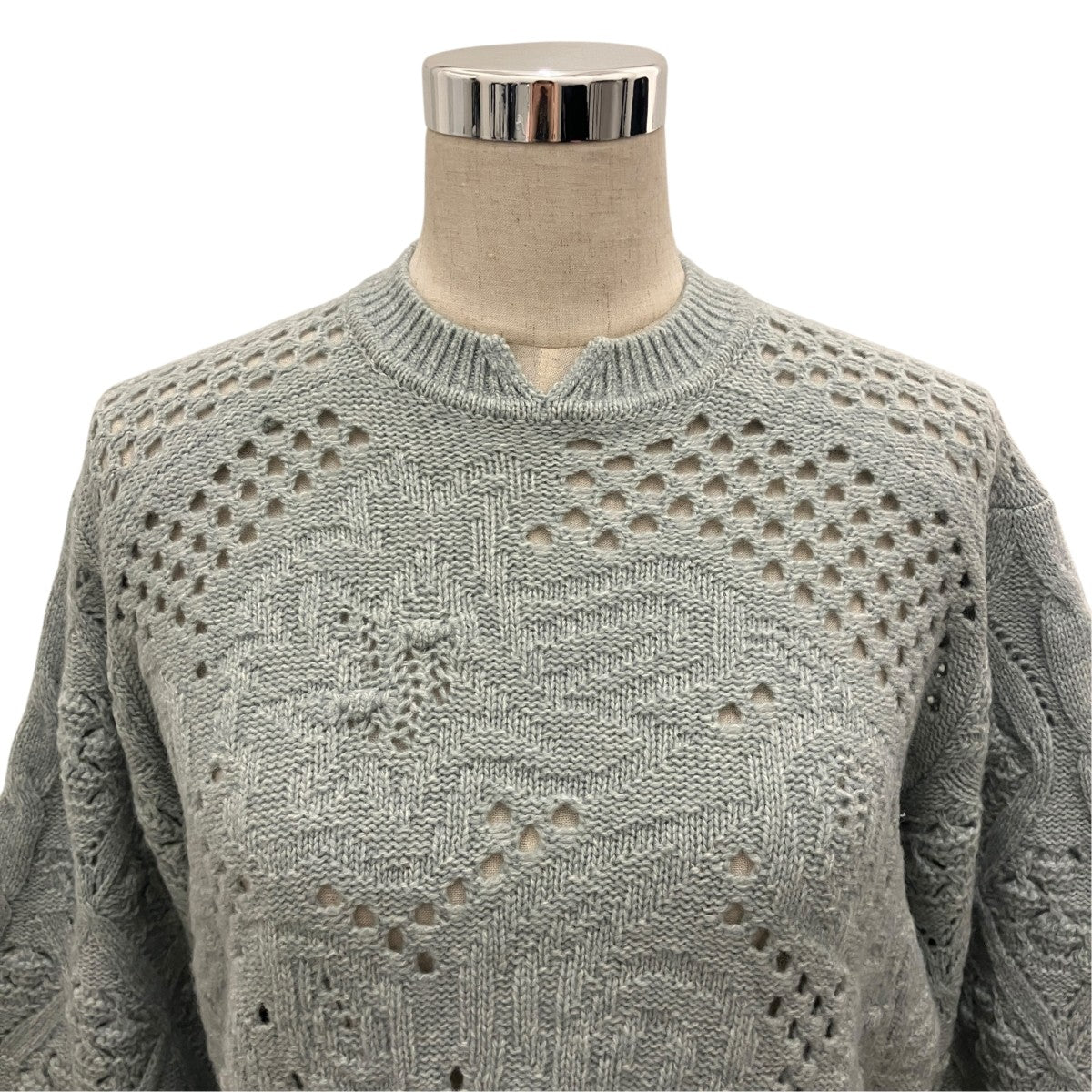 25AW【Multi Pattern Low Gauge Knitted Top】ニットMM25FW-KN091