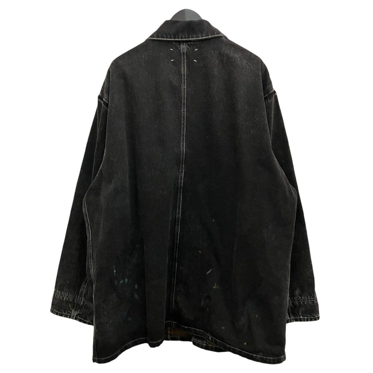 Maison Margiela1 10 22AWペイント オーバーサイズデニムカバーオールジャケットS51AM0477 古着・中古-2枚目のアイテム画像
