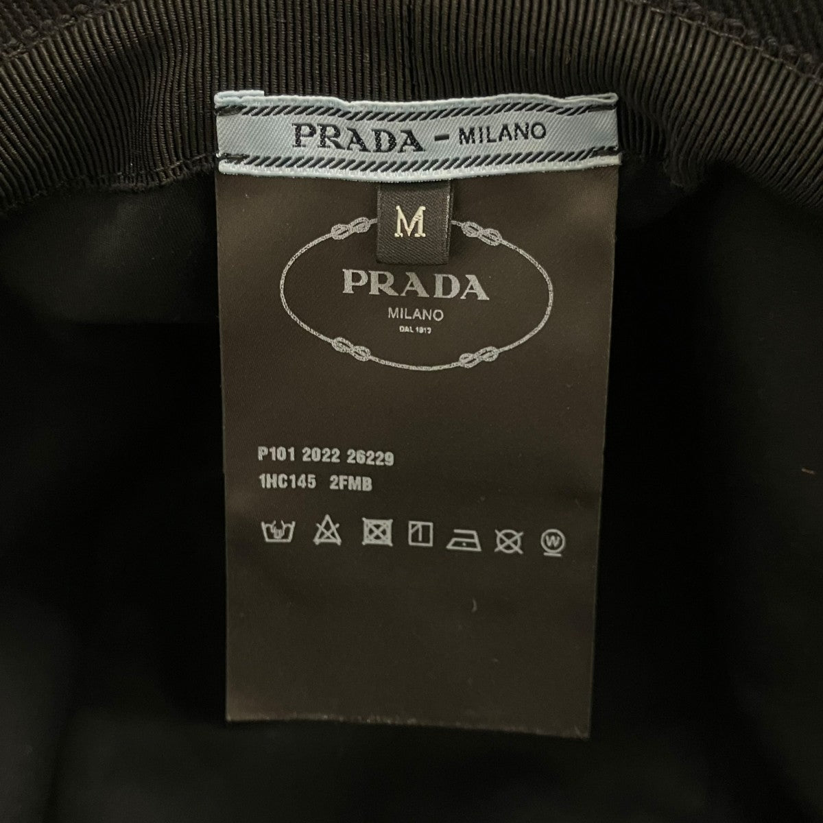 PRADA トライアングルロゴ フリンジ ドリル ハット1HC145 古着・中古-8枚目のアイテム画像