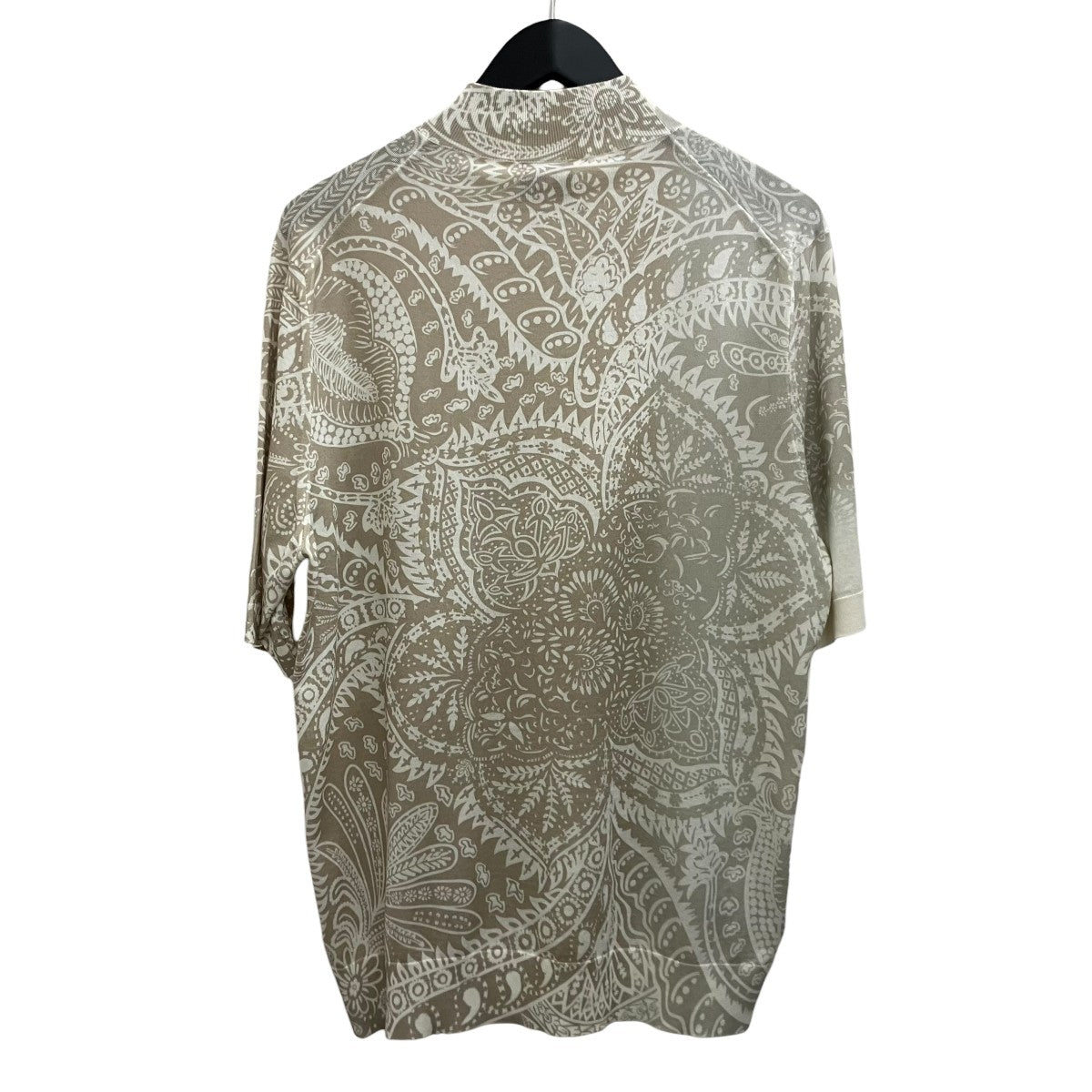 HERMES ペイズリーニットTシャツ 古着・中古-2枚目のアイテム画像