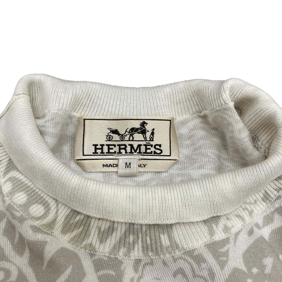 HERMES ペイズリーニットTシャツ 古着・中古-6枚目のアイテム画像