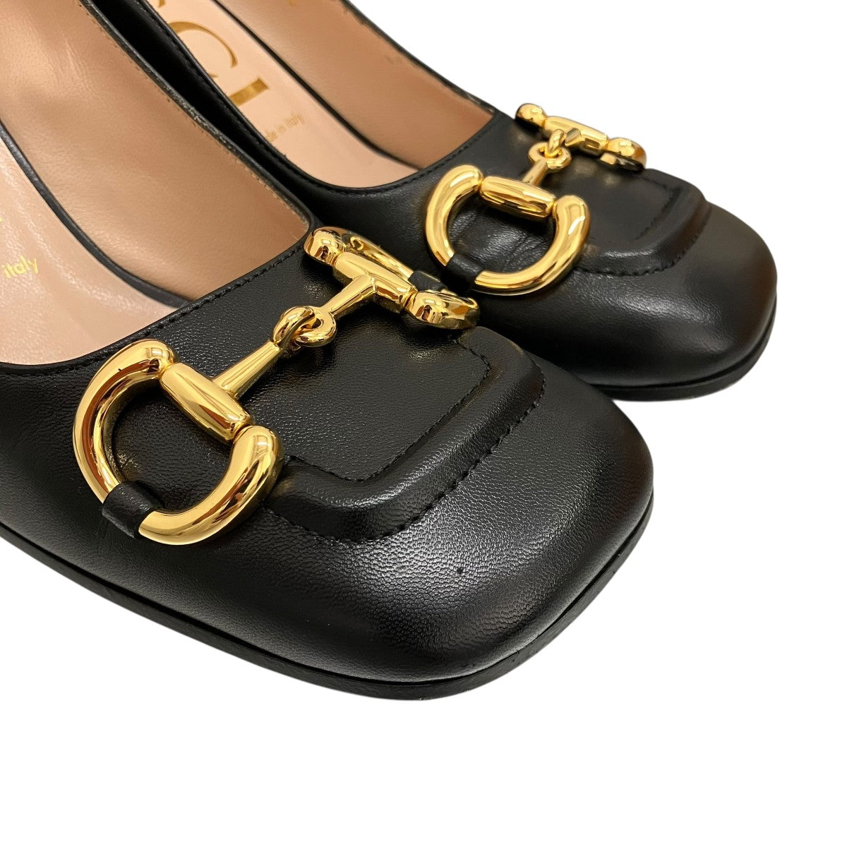 GUCCI(グッチ) ホースビット スクエアトゥ パンプス643886 643886