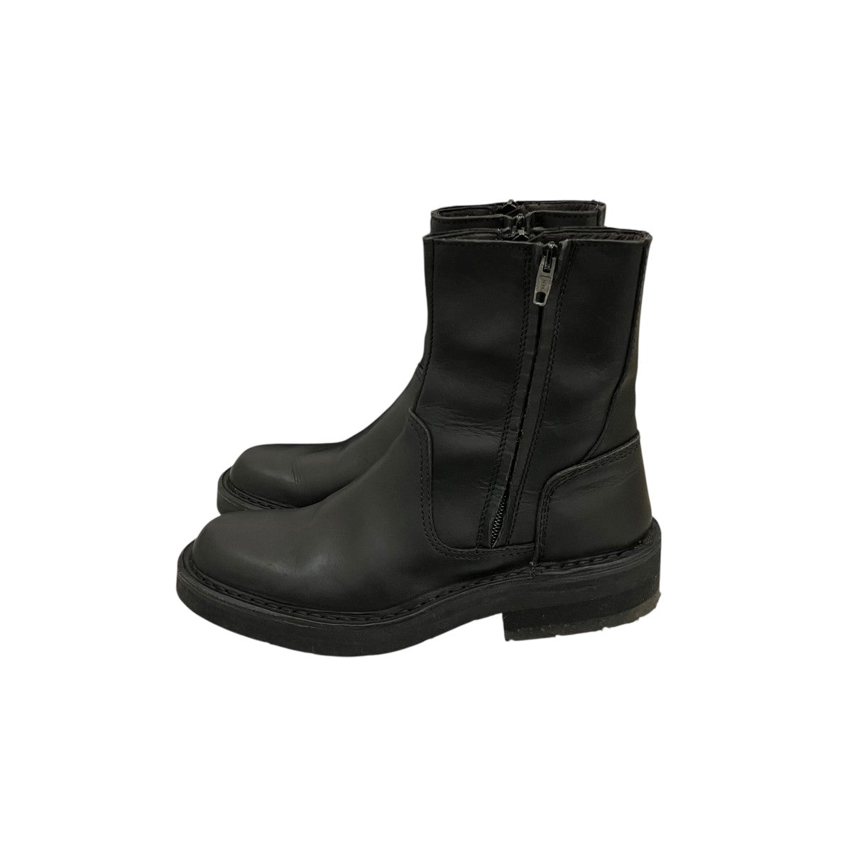 YOHJI YAMAMOTO レザー両サイドジップブーツ 古着・中古-4枚目のアイテム画像