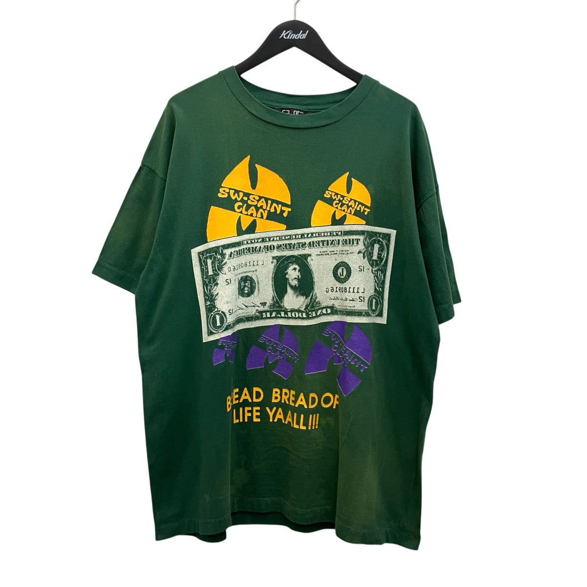SAINT MICHAEL 24SS【SW SS TEE SAINT CLAN】ヴィンテージ加工TシャツSM-YS8-0000-C16 古着・中古-1枚目のアイテム画像