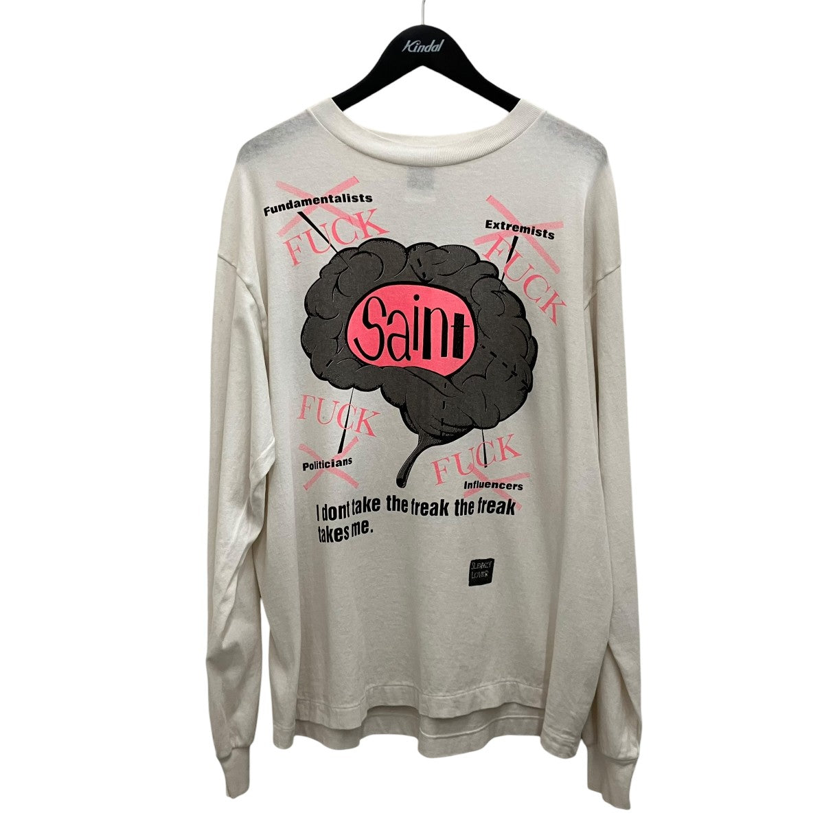 【LS TEE BRAIN】ヴィンテージ加工長袖TシャツSM-HR8-0000-036