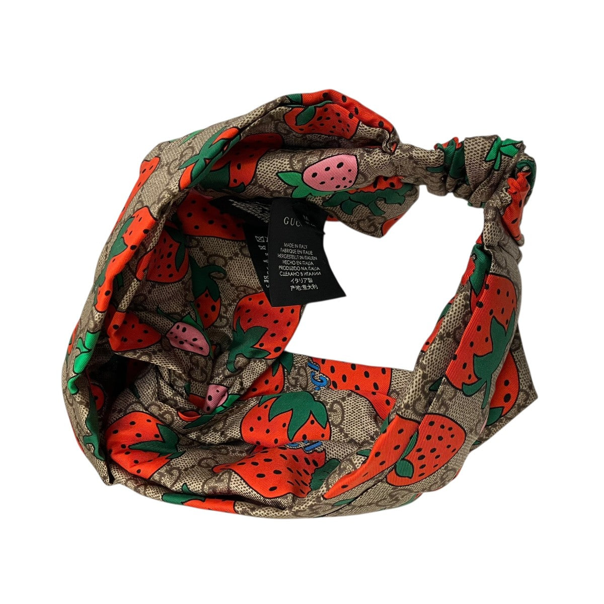 GUCCI ストロベリープリントGGヘッドバンド 古着・中古-4枚目のアイテム画像
