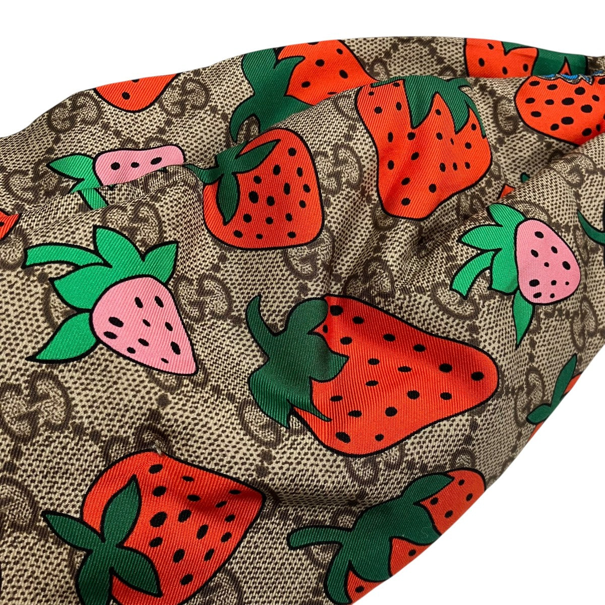 GUCCI ストロベリープリントGGヘッドバンド 古着・中古-5枚目のアイテム画像