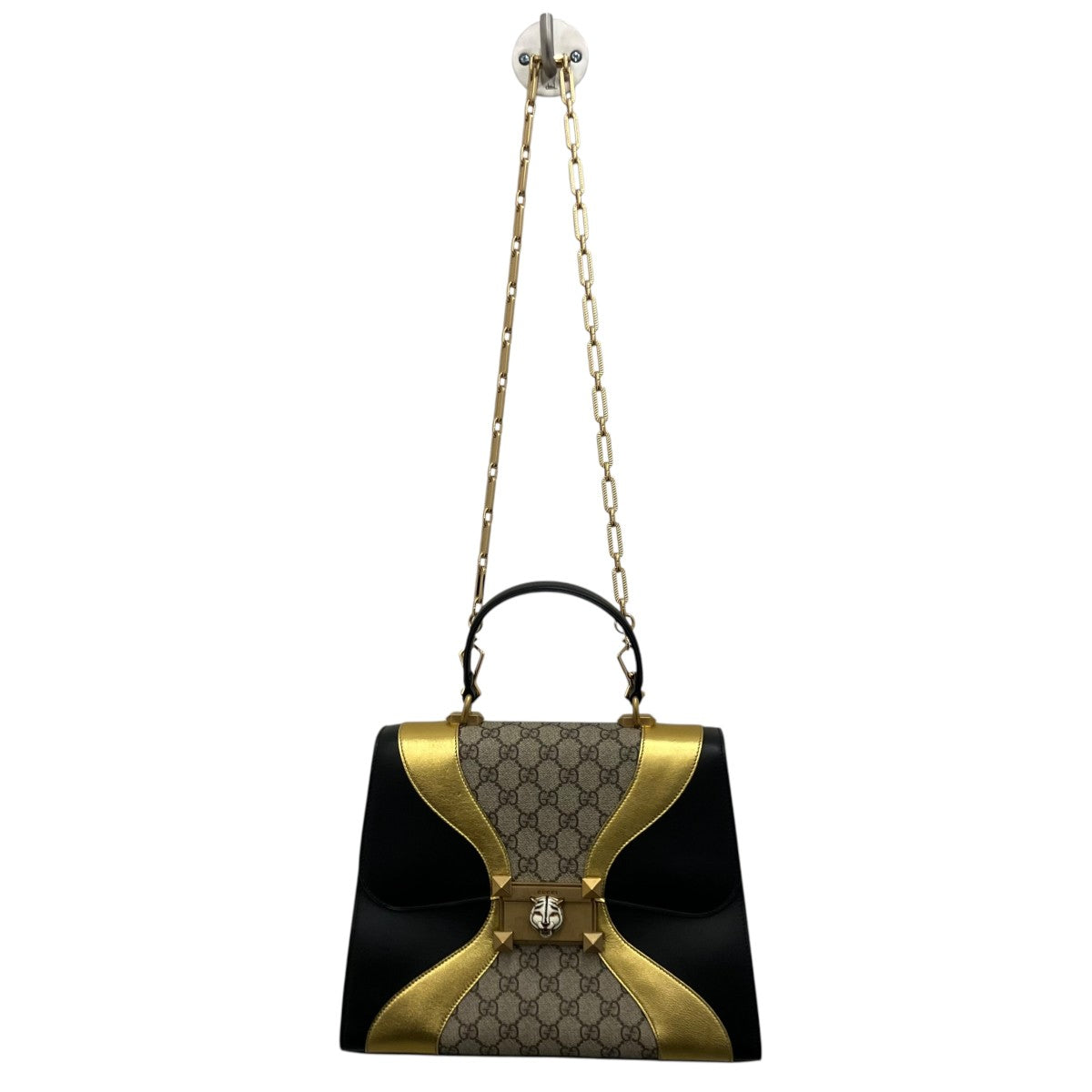 GUCCI オシリス キャットヘッド GGスプリーム ハンドバッグ476535 古着・中古-2枚目のアイテム画像