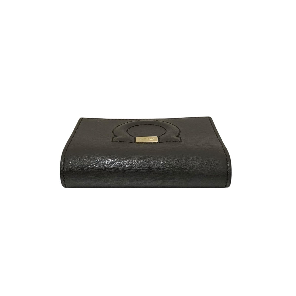 美品 サルヴァトーレフェラガモ ガンチーニ バイカラー 二つ折り財布 JL-22 C270 レザー レディース Salvatore Ferragamo 【1-0256892】 サルヴァトーレフェラガモ 二つ折り財布 レザー ガンチーニ JL-22 C268
