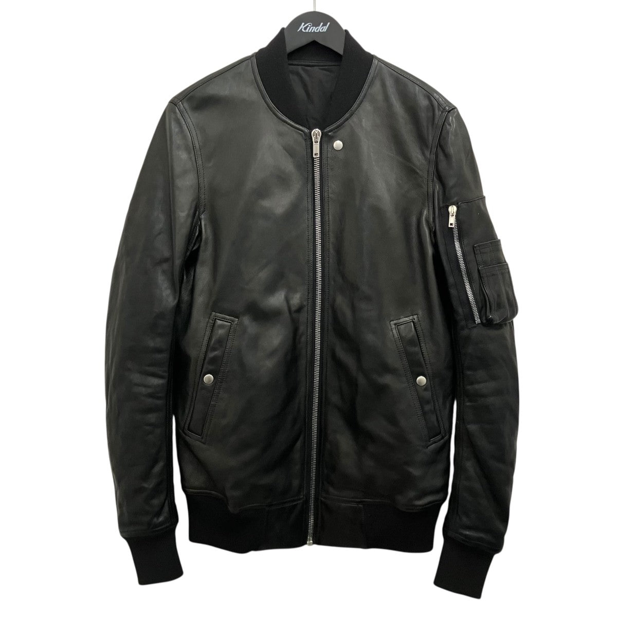 RICK OWENS 23AWレザーボンバージャケットRU02C7789 古着・中古-1枚目のアイテム画像