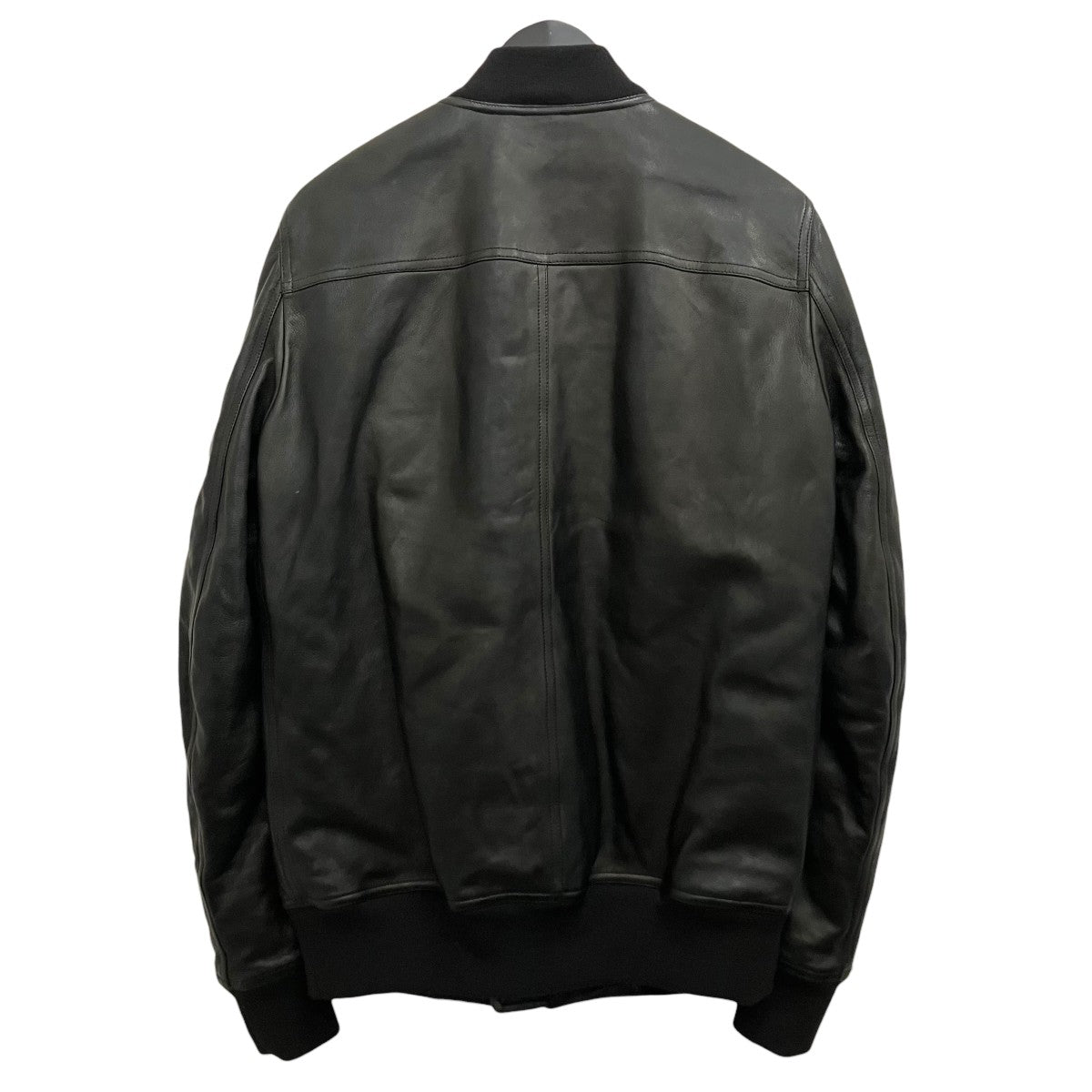 RICK OWENS 23AWレザーボンバージャケットRU02C7789 古着・中古-2枚目のアイテム画像
