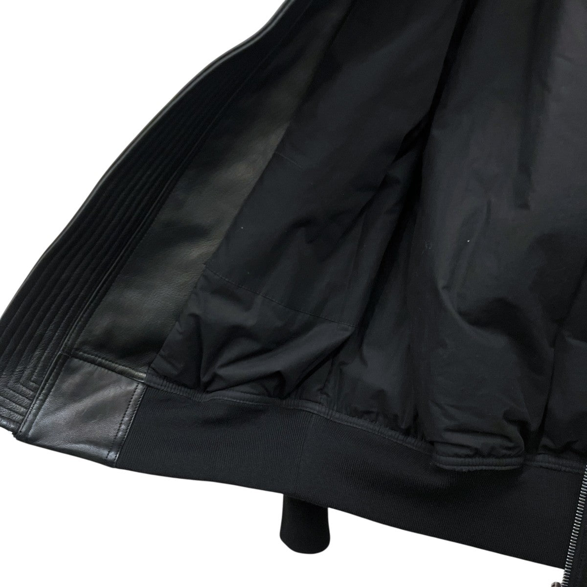 RICK OWENS 23AWレザーボンバージャケットRU02C7789 古着・中古-6枚目のアイテム画像