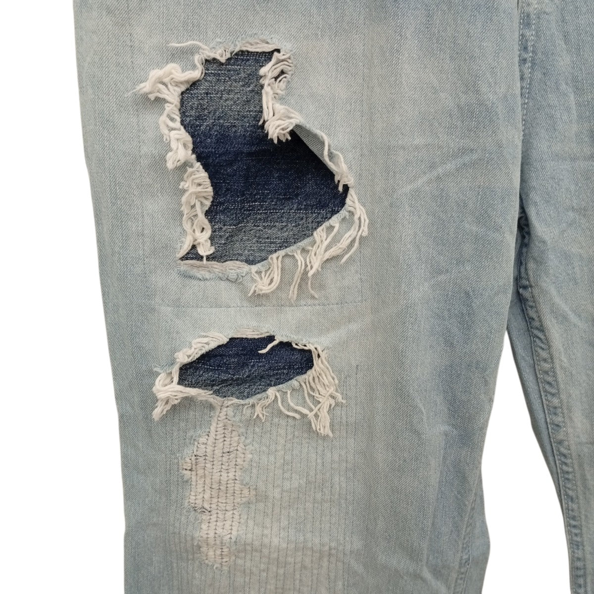 ADAM PATEK clash looose denimクラッシュデニムパンツAP2418016 古着・中古-6枚目のアイテム画像
