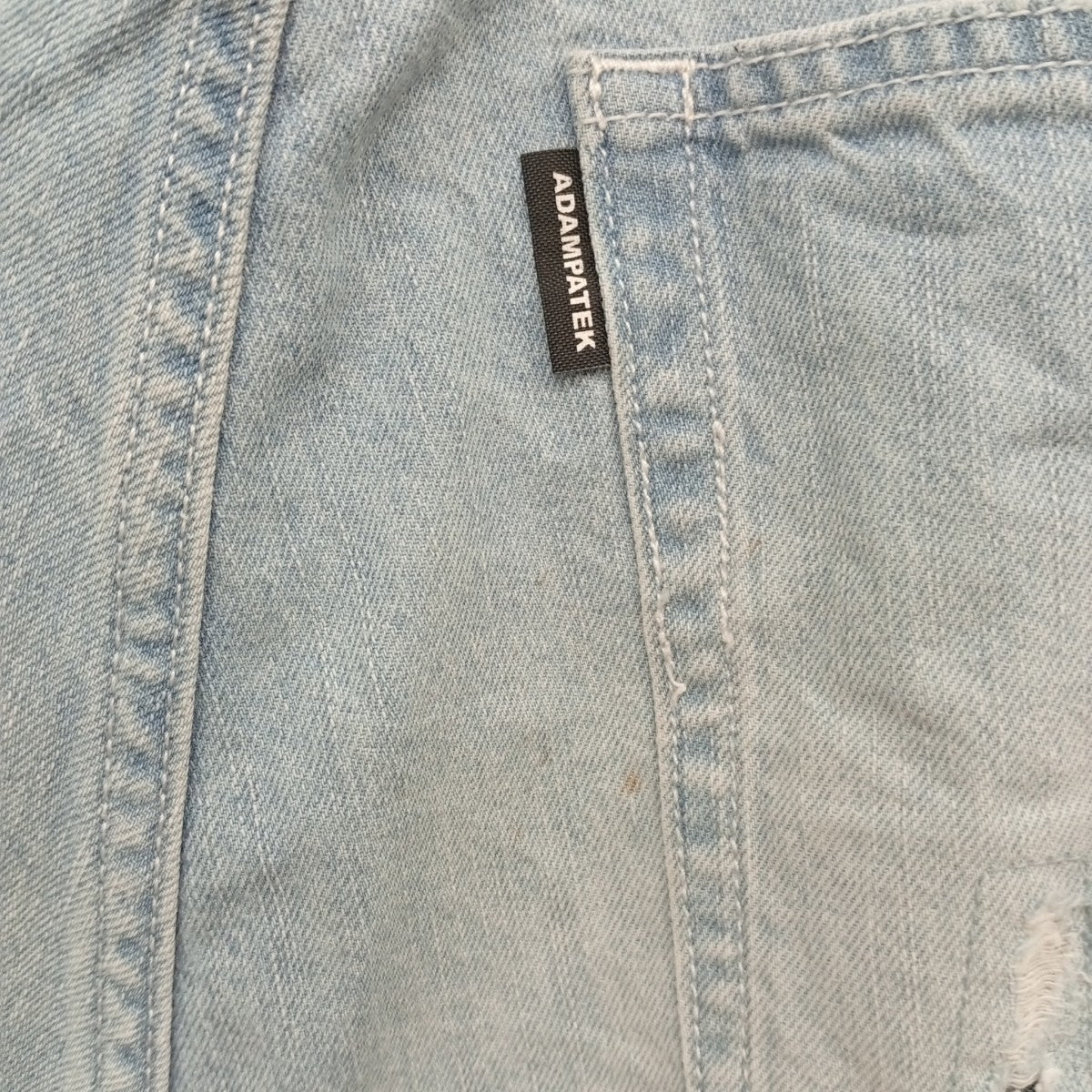 ADAM PATEK clash looose denimクラッシュデニムパンツAP2418016 古着・中古-9枚目のアイテム画像