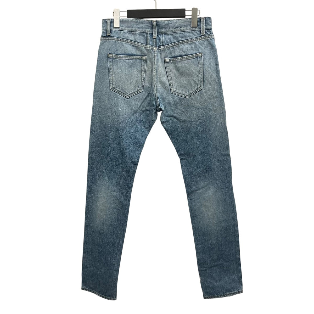 Saint Laurent Paris 15SSクラッシュ加工スキニーデニムパンツ419826 古着・中古-2枚目のアイテム画像