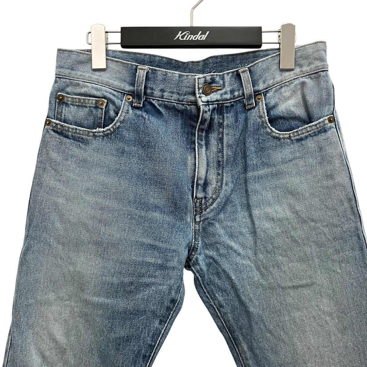 Saint Laurent Paris 15SSクラッシュ加工スキニーデニムパンツ419826 古着・中古-3枚目のアイテム画像