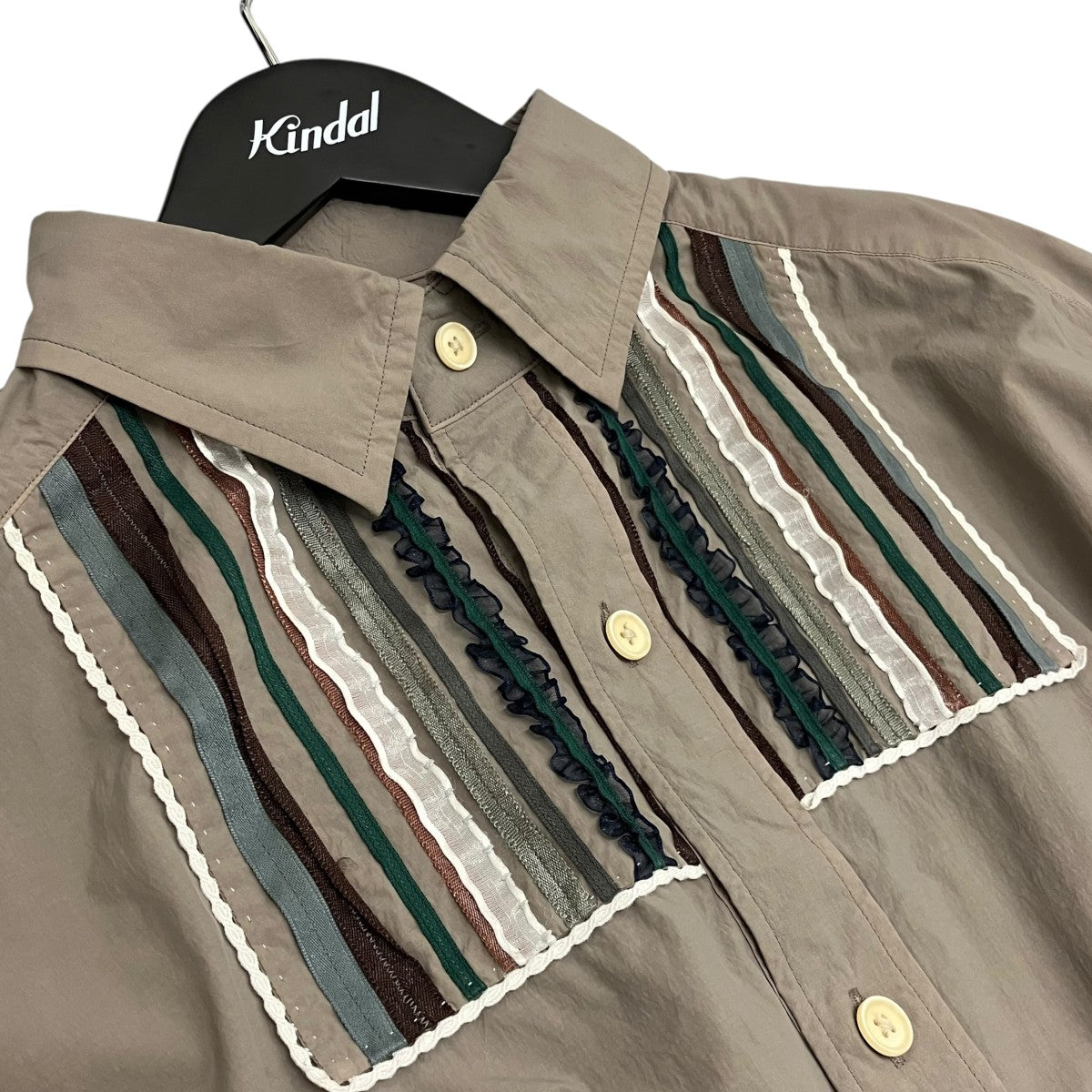 KOLOR 25AWフリルシャツ25WCM-BO4114 古着・中古-5枚目のアイテム画像