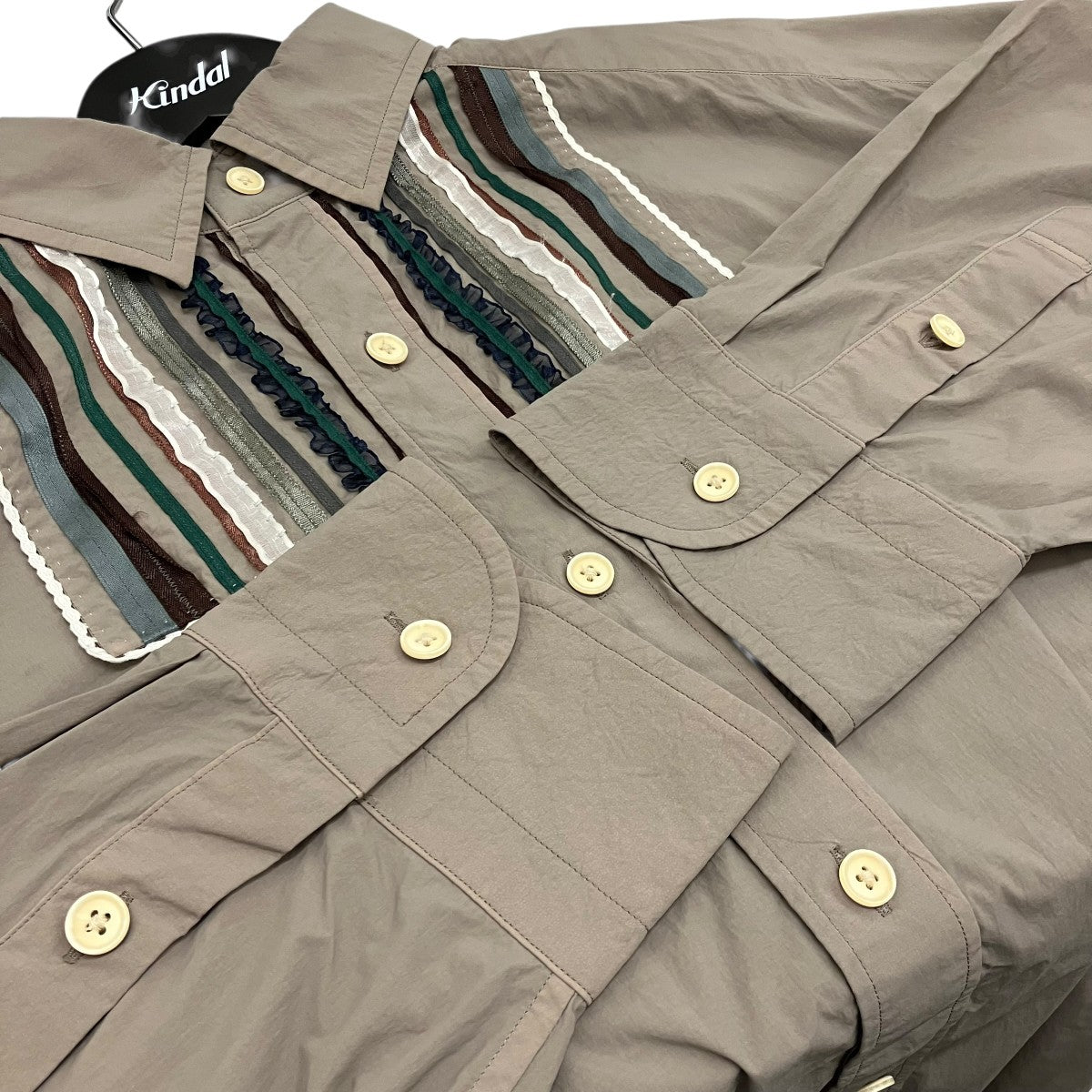 KOLOR 25AWフリルシャツ25WCM-BO4114 古着・中古-6枚目のアイテム画像
