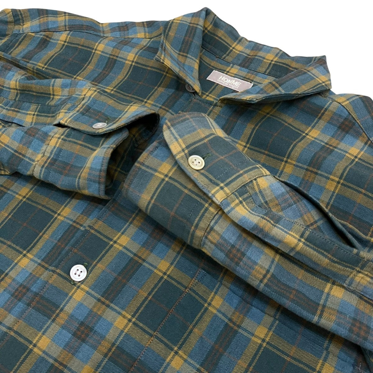 COMME des GARCONS HOMME 田中オムチェックシャツHB090200 古着・中古-5枚目のアイテム画像