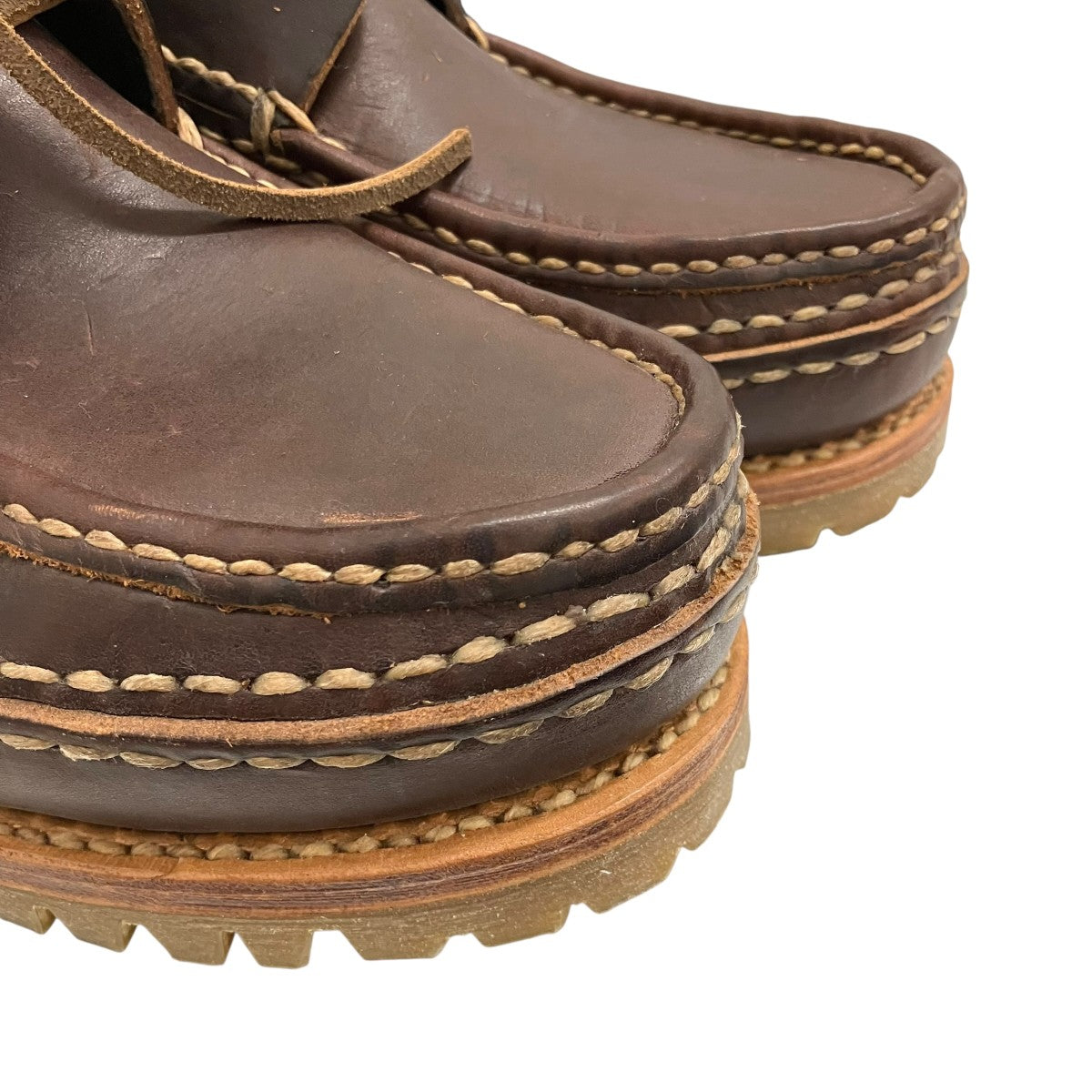 VISVIM 【KANAWA MOC MID-FOLK】レザーレースアップブーツ 古着・中古-6枚目のアイテム画像