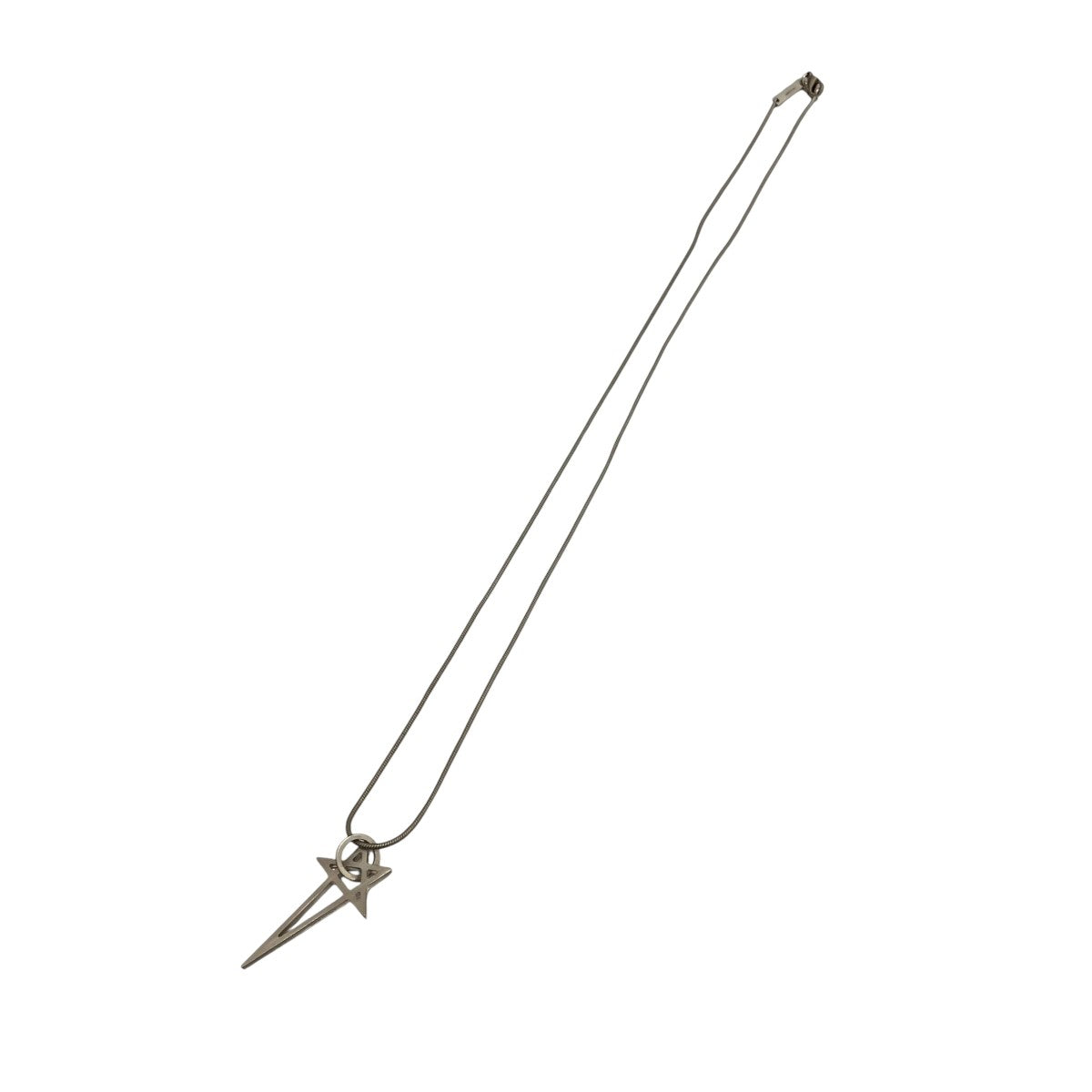 RICK OWENS 【PENTAGRAM CHARM】ペンタグラムチャームネックレス 古着・中古-2枚目のアイテム画像