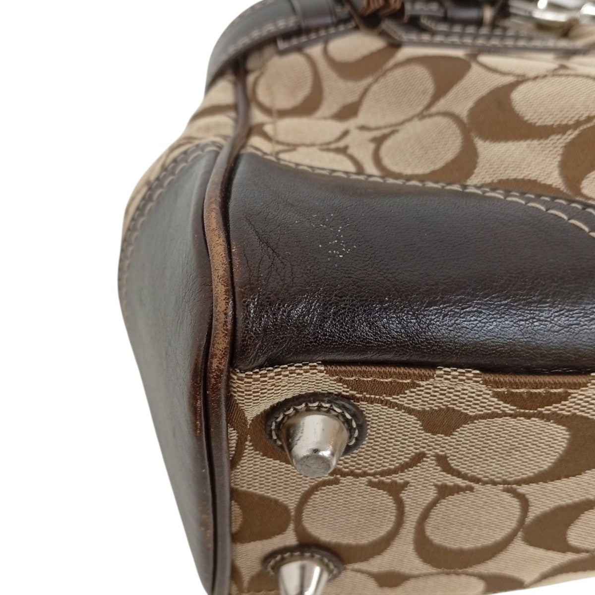 COACH シグネチャーハンドバッグ 古着・中古-5枚目のアイテム画像