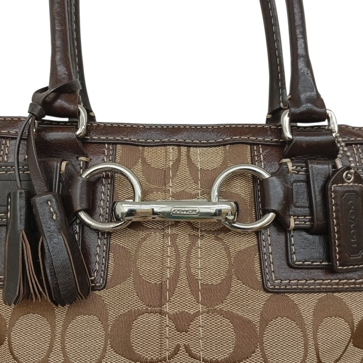 COACH(コーチ) シグネチャーハンドバッグ ベージュ｜【公式】カインド