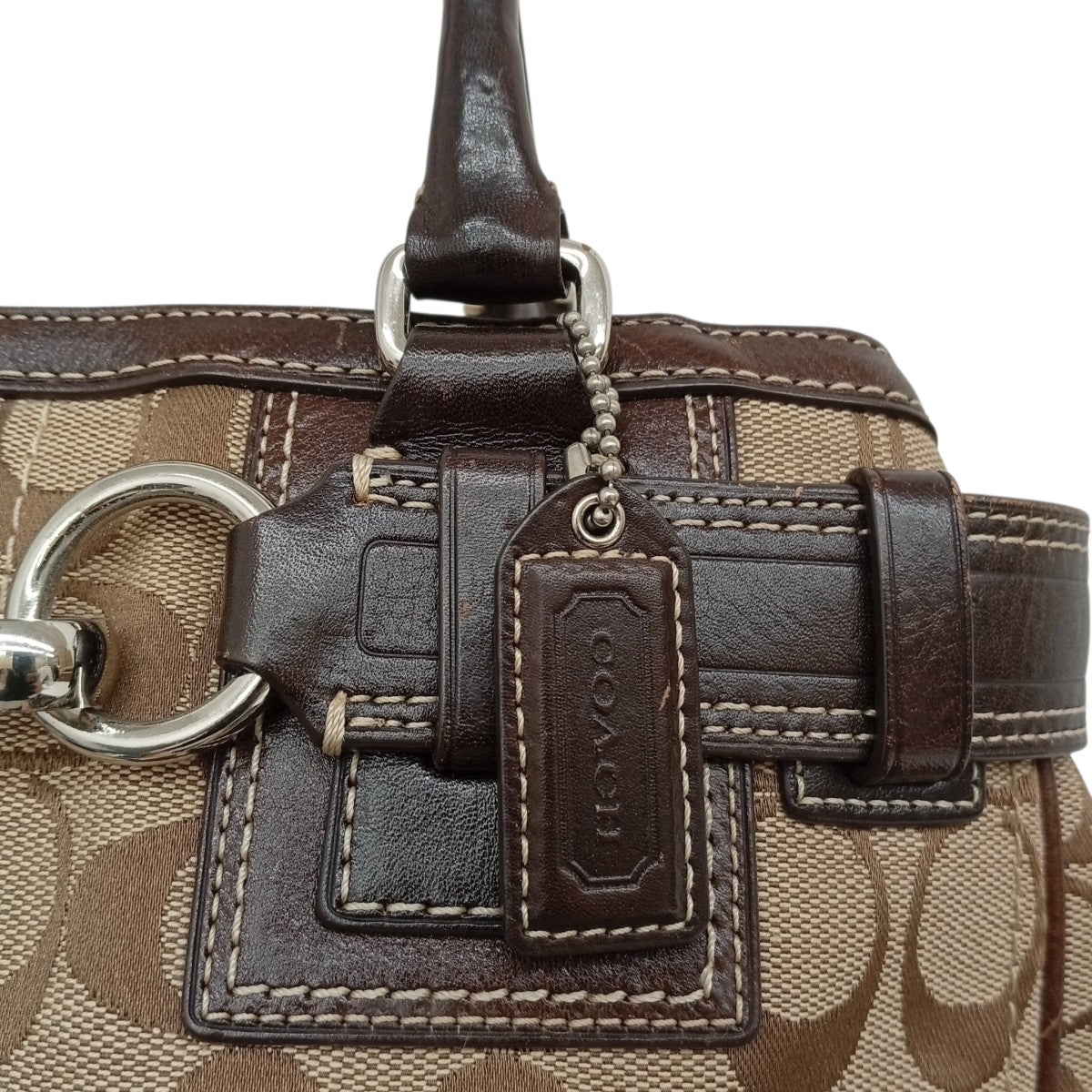 COACH(コーチ) シグネチャーハンドバッグ ベージュ｜【公式】カインド