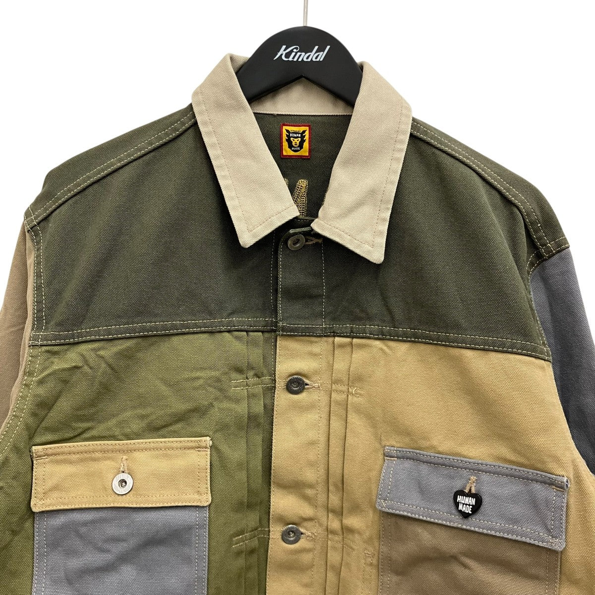 HUMAN MADE カラーブロックデニムジャケット 古着・中古-3枚目のアイテム画像