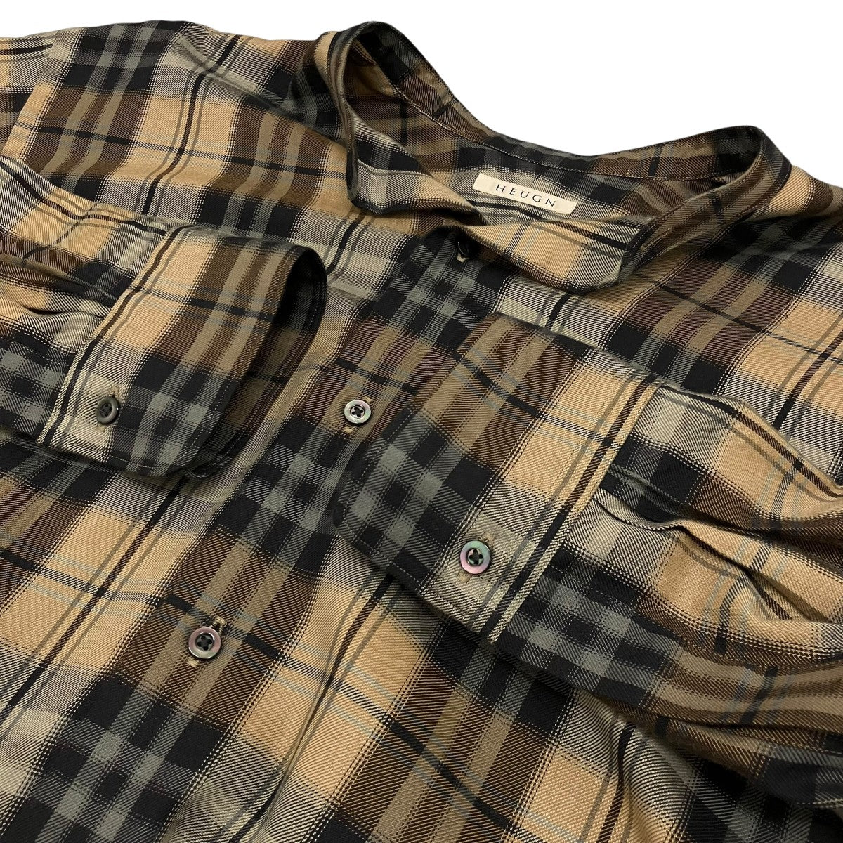 HEUGN 【EX MORRIS】チェックシャツSHIRT031LE 古着・中古-5枚目のアイテム画像