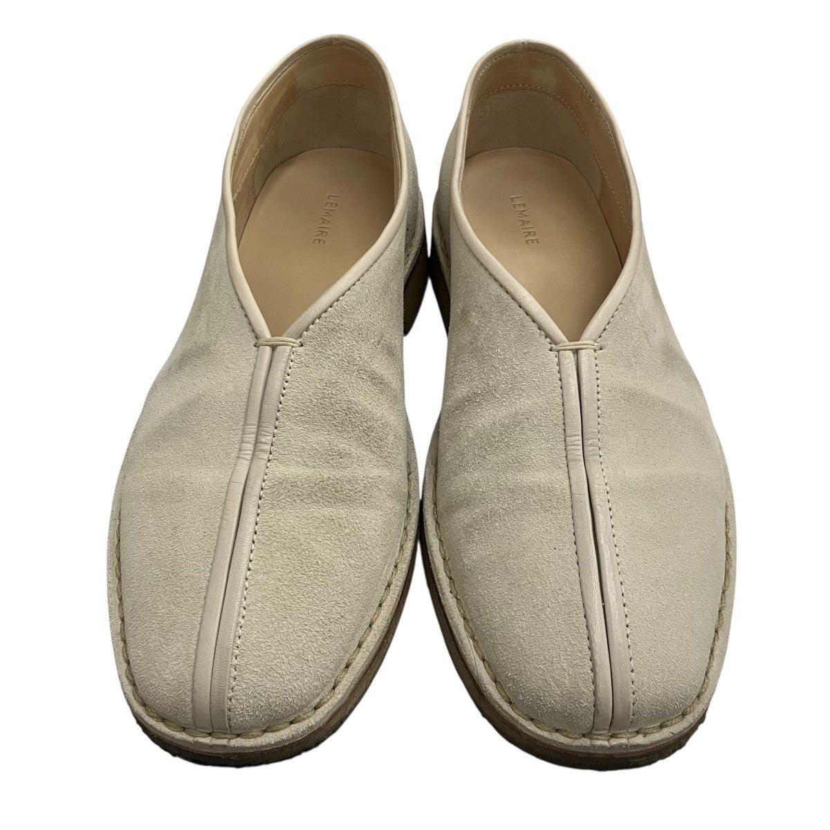 LEMAIRE 【PIPED CREPE SLIPPERS】スウェードシューズ 古着・中古-2枚目のアイテム画像