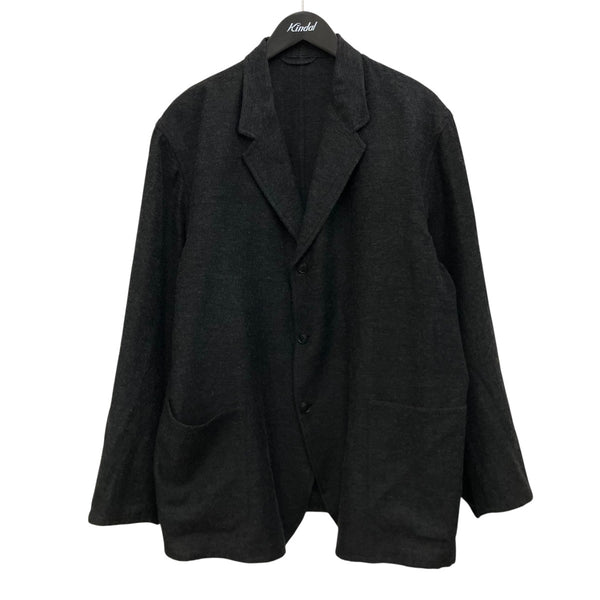 【25aw】COMOLI（コモリ） カシミヤシルク セットアップ チャコール COMOLI (コモリ) カシミヤシルク 製品染ジャケット