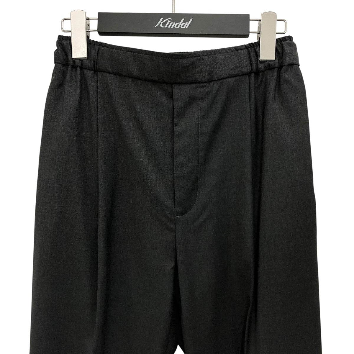 【SILK WOOL TWILL GATHER PANTS】スラックスB1144AFP107