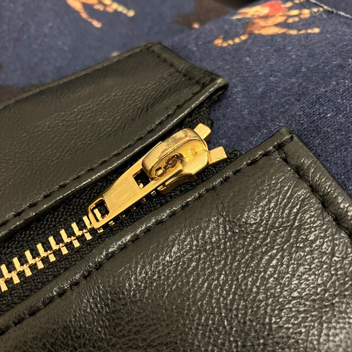 猫柄切替ライダースジャケットUCR1206-1