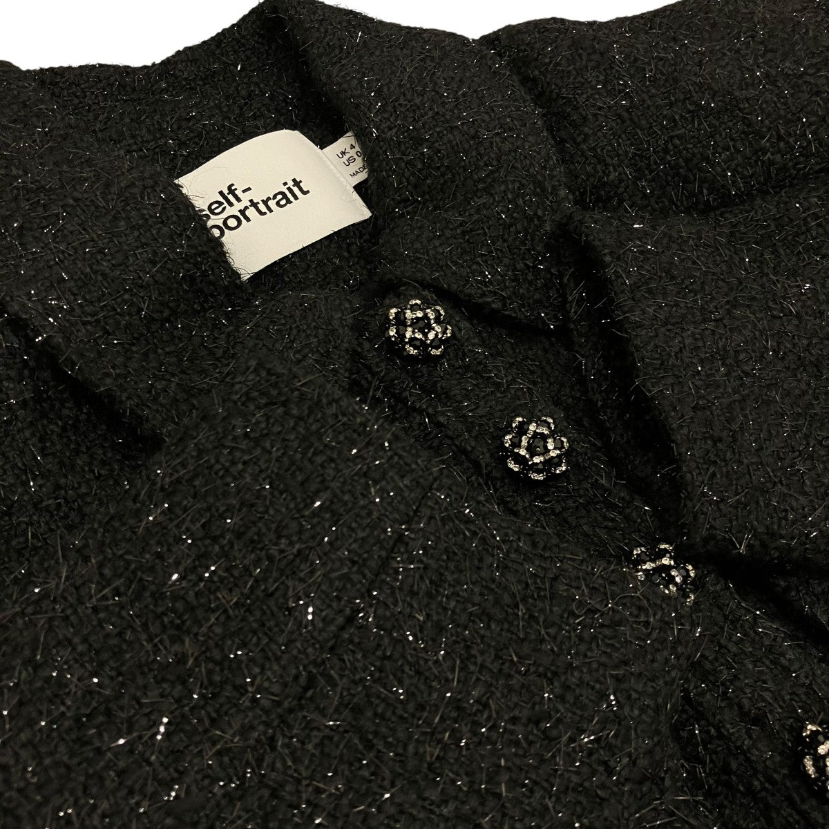 SELF PORTRAIT 【BOUCLE CROPPED JACKET】ブークレクロップドジャケットRS24-147J-B 古着・中古-7枚目のアイテム画像