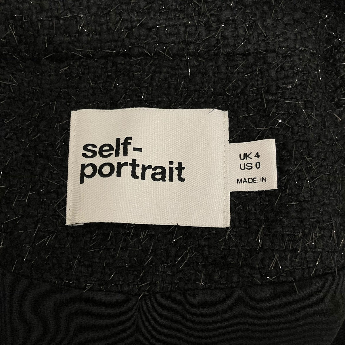 SELF PORTRAIT 【BOUCLE CROPPED JACKET】ブークレクロップドジャケットRS24-147J-B 古着・中古-8枚目のアイテム画像