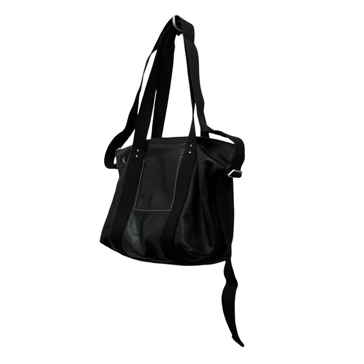 Rick Owens レザートートバッグ 黒 リックオウエンス 付属品あり RICK OWENS - 【25SS】ミニ ショッパー レザー トートバッグ 鞄 / MINI